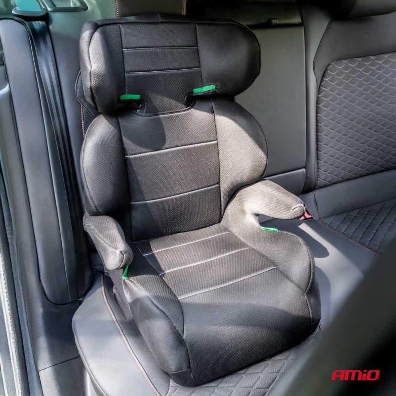 ΠΑΙΔΙΚΟ ΚΑΘΙΣΜΑ ΑΥΤΟΚΙΝΗΤΟΥ ΜΕ ΠΛΑΤΗ ΚΑΤΑΛΛΗΛΟ ΓΙΑ ΥΨΟΣ 126>150cm UN129/03 ΣΕ ΜΑΥΡΟ ΧΡΩΜΑ ΑΜΙΟ - 1 Τεμ.