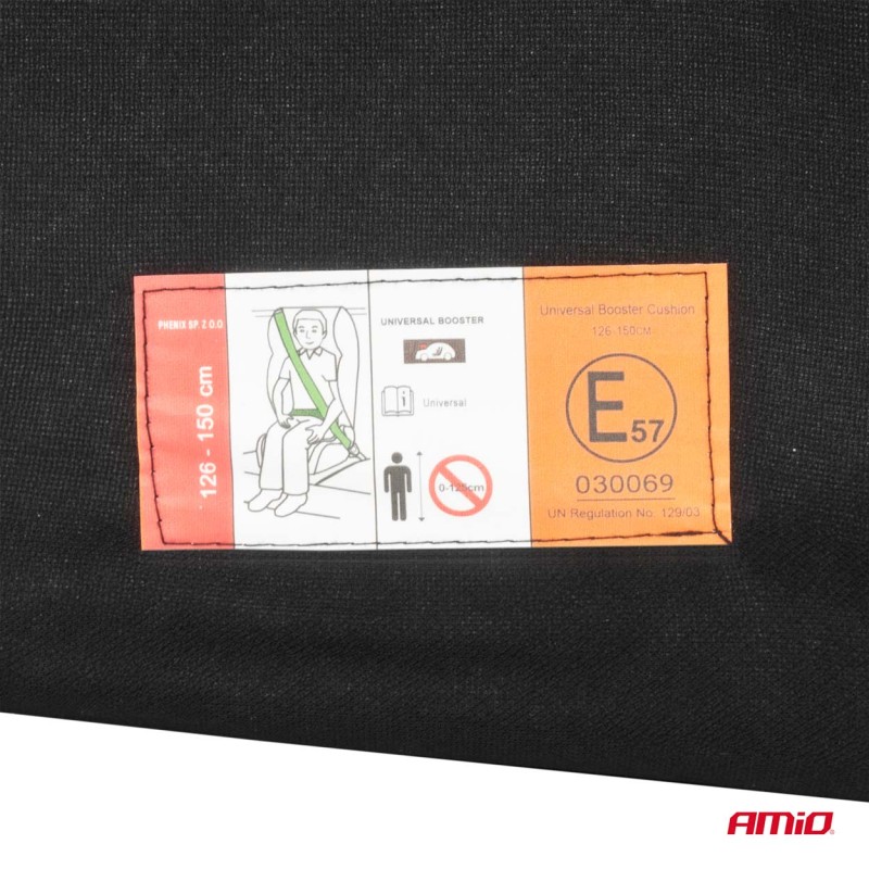 ΠΑΙΔΙΚΟ ΚΑΘΙΣΜΑ ΑΥΤΟΚΙΝΗΤΟΥ ΜΕ ΠΛΑΤΗ ΚΑΤΑΛΛΗΛΟ ΓΙΑ ΥΨΟΣ 126>150cm UN129/03 ΣΕ ΜΠΛΕ/ΜΑΥΡΟ ΧΡΩΜΑ ΑΜΙΟ - 1 τεμ.