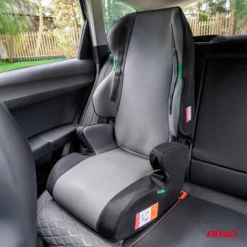 ΠΑΙΔΙΚΟ ΚΑΘΙΣΜΑ ΑΥΤΟΚΙΝΗΤΟΥ ΜΕ ΠΛΑΤΗ ΚΑΤΑΛΛΗΛΟ ΓΙΑ ΥΨΟΣ 126>150cm UN129/03 ΣΕ ΓΚΡΙ/ΜΑΥΡΟ ΧΡΩΜΑ ΑΜΙΟ - 1 Τεμ.