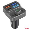 Amio - FM Transmitter Αναπτήρα τύπου FMT02 τάση λειτουργίας 12-24V με 2xUSB Type-A και 1xUSB Type-C για Επιβατικά Αυτοκίνητα και Φορτηγά - 1 τεμ. (04649/AM)