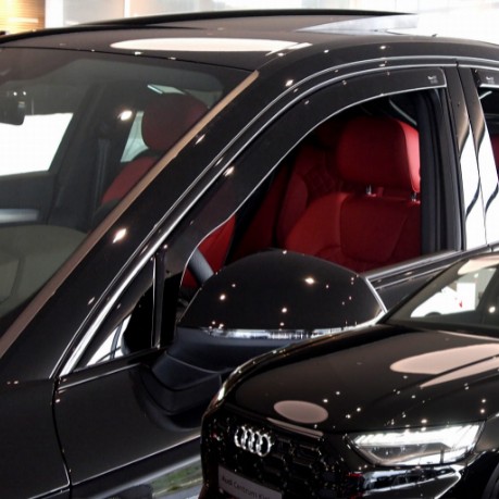 ΑΝΕΜΟΘΡΑΥΣΤΕΣ ΓΙΑ AUDI Q5 SPORTBACK 5D 2020+ -ΣΕΤ ΑΥΤΟΚΙΝΗΤΟΥ ΑΠΟ ΕΥΚΑΜΠΤΟ ΦΙΜΕ ΠΛΑΣΤΙΚΟ HEKO - 4 ΤΕΜ.