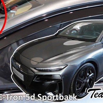 Heko - Ανεμοθραύστες για Audi A6 E-Tron Sportback 5 Doors 2024+ Ζευγάρι Απο Εύκαμπτο Φιμέ Πλαστικό - 2 τεμ. (ΑΝΕΜ.10297-1)