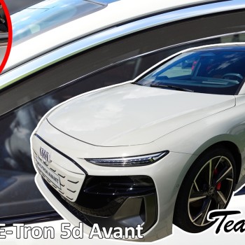 Heko - Ανεμοθραύστες για Audi A6 E-Tron Αvant 5 Doors 2024+ Ζευγάρι Απο Εύκαμπτο Φιμέ Πλαστικό - 2 τεμ. (ΑΝΕΜ.10297)