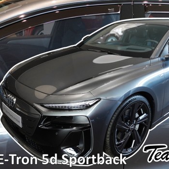 Heko - Ανεμοθραύστες για Audi A6 E-Tron 5 Doors Sportback (έκδοση με καθρέπτες) 2024+ Σετ Αυτοκινήτου Απο Εύκαμπτο Φιμέ Πλαστικό - 4 τεμ. (ΑΝΕΜ.SET10299)