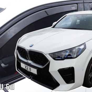 Heko - Ανεμοθραύστες για BMW X2 II U10 5 Doors 2023+ Σετ Αυτοκινήτου Απο Εύκαμπτο Φιμέ Πλαστικό - 4 τεμ. (ΑΝΕΜ.SET11011)