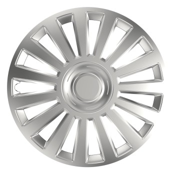 ΤΑΣΙΑ 14" HUBCAP LUXURY ΑΣΗΜΙ ΜΕ ΔΙΑΜΕΤΡΟ ΓΙΑ ΣΗΜΑ 6,5cm ΣΕΤ ΣΕ ΚΟΥΤΙ- 4 ΤΕΜ.