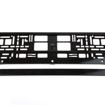 ΠΛΑΣΤΙΚΟ ΠΛΑΙΣΙΟ ΠΙΝΑΚΙΔΑΣ ΚΥΚΛΟΦΟΡΙΑΣ (ΜΑΥΡΟ/ΜΕΤΑΛΛΙΚΗ ΥΦΗ/ΞΕΧΩΡΙΣΤΟ ΚΑΤΩ ΜΕΡΟΣ) - 52 Χ 12,5 cm AMiO - 1 ΤΕΜ.