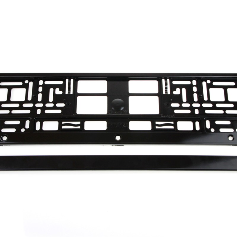 ΠΛΑΣΤΙΚΟ ΠΛΑΙΣΙΟ ΠΙΝΑΚΙΔΑΣ ΚΥΚΛΟΦΟΡΙΑΣ (ΜΑΥΡΟ/ΜΕΤΑΛΛΙΚΗ ΥΦΗ/ΞΕΧΩΡΙΣΤΟ ΚΑΤΩ ΜΕΡΟΣ) - 52 Χ 12,5 cm AMiO - 1 ΤΕΜ.