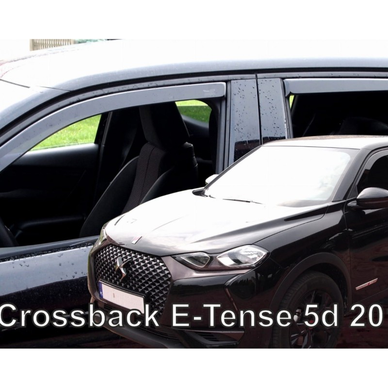 ΑΝΕΜΟΘΡΑΥΣΤΕΣ ΓΙΑ DS3 CROSSBACK E-TENSE 5D 2018+  ΣΕΤ ΑΥΤΟΚΙΝΗΤΟΥ ΑΠΟ ΕΥΚΑΜΠΤΟ ΦΙΜΕ ΠΛΑΣΤΙΚΟ HEKO - 4 ΤΕΜ.