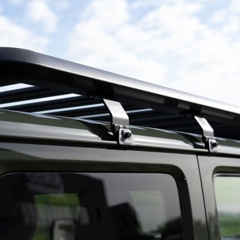 ΣΧΑΡΑ ΟΡΟΦΗΣ SEQUOIA ΜΑΥΡΗ ΑΛΟΥΜΙΝΙΟΥ ΟΛΟΚΛΗΡΩΜΕΝΗ ΜΕ ΠΟΔΙΑ 1642x1300x60mm ΓΙΑ SUZUKI JIMNY 2018+ MENABO - 1 ΤΕΜ.