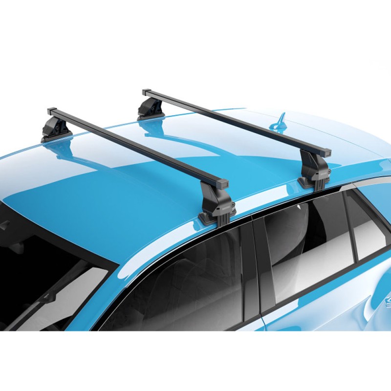 ΜΠΑΡΕΣ ΟΡΟΦΗΣ ΣΙΔΗΡΟΥ OMEGA LARGE 130 cm ΜΕ ΚΑΠΑΚΙΑ ΣΕ ΜΑΥΡΟ ΧΡΩΜΑ ΓΙΑ ΑΠΛΗ ΟΡΟΦΗ MENABO - 2 ΤΕΜ.