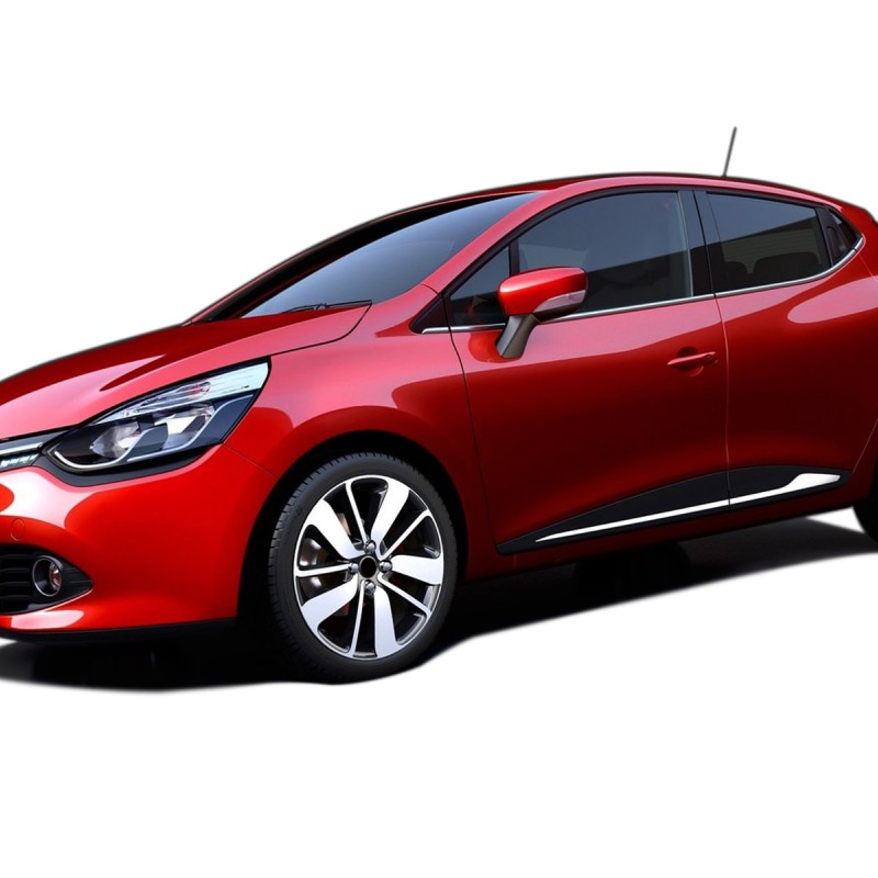 ΔΙΑΚΟΣΜΗΤΙΚΗ ΦΑΣΑ ΠΟΡΤΑΣ ΧΡΩΜΙΟ ΜΕΤΑΛΛΙΚH S-DIZAYN ΓΙΑ RENAULT CLIO 5D 2012+ -4 TEM.