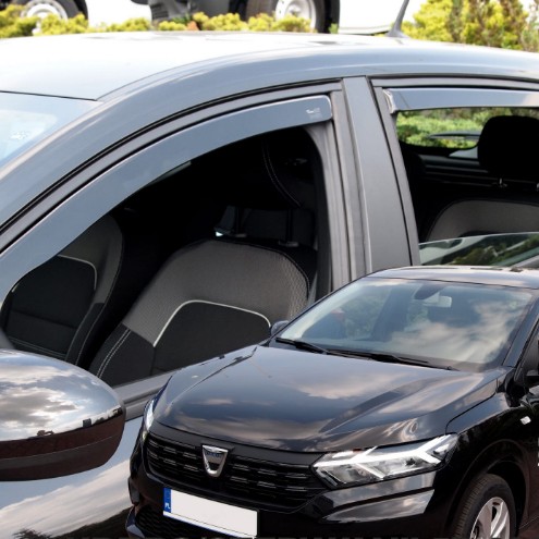 ΑΝΕΜΟΘΡΑΥΣΤΕΣ ΓΙΑ DACIA SANDERO /STEPWAY 5D 2020+ -ΣΕΤ ΑΥΤΟΚΙΝΗΤΟΥ ΑΠΟ ΕΥΚΑΜΠΤΟ ΦΙΜΕ ΠΛΑΣΤΙΚΟ HEKO - 4 ΤΕΜ.