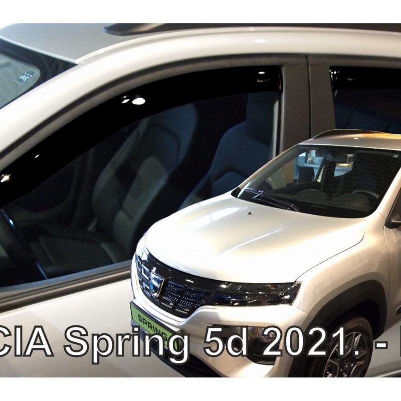 ΑΝΕΜΟΘΡΑΥΣΤΕΣ ΓΙΑ DACIA SPRING ELECTRIC 5D 2021+  ΣΕΤ ΑΥΤΟΚΙΝΗΤΟΥ ΑΠΟ ΕΥΚΑΜΠΤΟ ΦΙΜΕ ΠΛΑΣΤΙΚΟ HEKO - 4 ΤΕΜ.