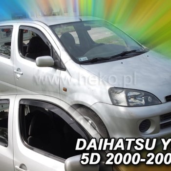 ΑΝΕΜΟΘΡΑΥΣΤΕΣ ΓΙΑ DAIHATSU YRV 5D 2000-2005R ΣΕΤ ΑΥΤΟΚΙΝΗΤΟΥ ΑΠΟ ΕΥΚΑΜΠΤΟ ΦΙΜΕ ΠΛΑΣΤΙΚΟ HEKO - 4 ΤΕΜ.