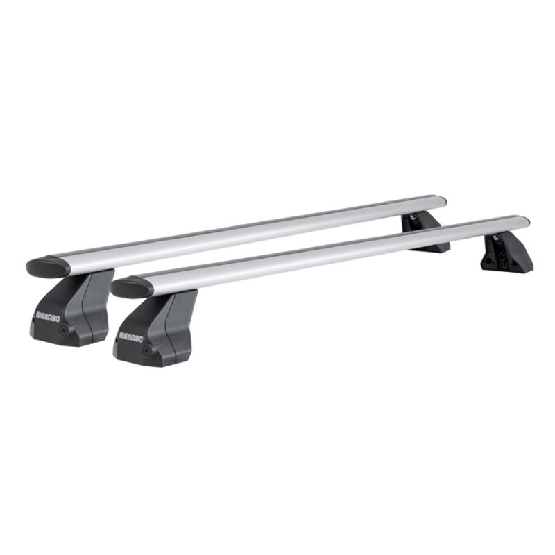 ΜΠΑΡΕΣ ΟΡΟΦΗΣ ΑΛΟΥΜΙΝΙΟΥ OMEGA PLUS LARGE 130 cm ΜΕ ΚΑΠΑΚΙΑ ΣΕ ΑΣΗΜΙ ΧΡΩΜΑ ΓΙΑ ΑΠΛΗ ΟΡΟΦΗ MENABO - 2 ΤΕΜ.