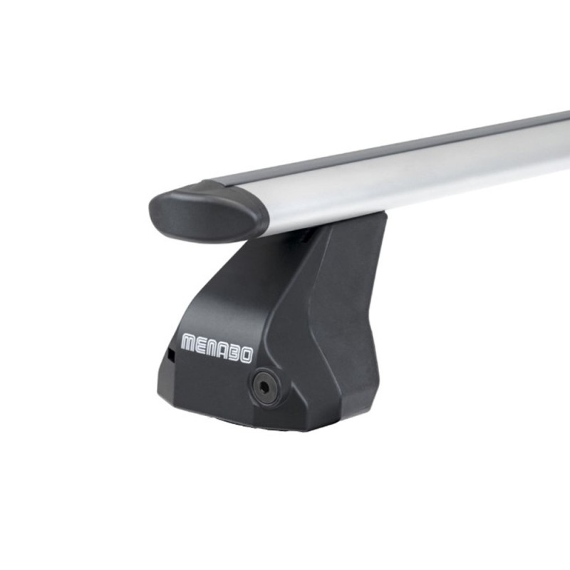 ΜΠΑΡΕΣ ΟΡΟΦΗΣ ΑΛΟΥΜΙΝΙΟΥ OMEGA PLUS LARGE 130 cm ΜΕ ΚΑΠΑΚΙΑ ΣΕ ΑΣΗΜΙ ΧΡΩΜΑ ΓΙΑ ΑΠΛΗ ΟΡΟΦΗ MENABO - 2 ΤΕΜ.