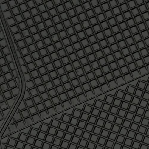 Πατάκι CALIFORNIA universal Λάστιχο 4τεμ. 45x65 cm + 45x32 cm μαύρο