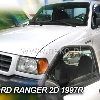 ΑΝΕΜΟΘΡΑΥΣΤΕΣ ΓΙΑ FORD RANGER PICK UP I 2D 1987-1997 / MAZDA B2500 PICKUP 1994-1997  ΖΕΥΓΑΡΙ ΑΠΟ ΕΥΚΑΜΠΤΟ ΦΙΜΕ ΠΛΑΣΤΙΚΟ HEKO - 2 ΤΕΜ.
