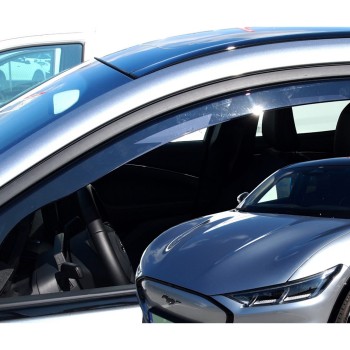 ΑΝΕΜΟΘΡΑΥΣΤΕΣ ΓΙΑ FORD MUSTANG MACH-E 5D 2020+  -  ΑΥΤΟΚΙΝΗΤΟΥ ΑΠΟ ΕΥΚΑΜΠΤΟ ΦΙΜΕ ΠΛΑΣΤΙΚΟ HEKO - 2 ΤΕΜ.