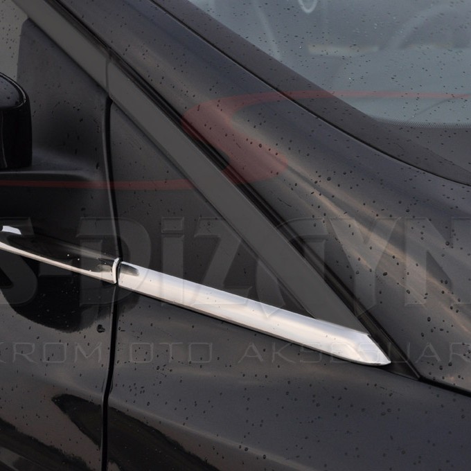 TRIM ΠΑΡΑΘΥΡΩΝ ΑΝΟΞ.ΑΤΣΑΛΙ ΧΡΩΜΙΟ S-DIZAYN ΓΙΑ FORD FOCUS 5D HB 2011+ - 8ΤΕΜ