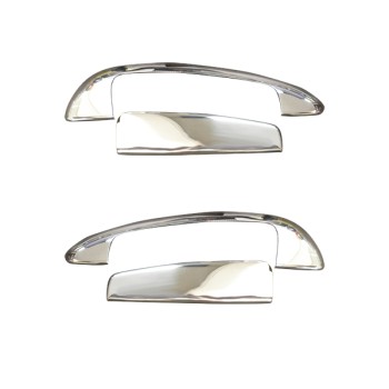 ΧΕΡΟΥΛΙΑ ΠΟΡΤΑΣ ΓΙΑ FIAT GRANDE PUNTO HB 3D 2006+  ΧΡΩΜΙΟ ΜΕΤΑΛΛΙΚΑ ΜΕ ΛΟΥΚΙ 2ΠΟΡΤΕΣ 4ΤΕΜ