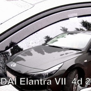 ΑΝΕΜΟΘΡΑΥΣΤΕΣ ΓΙΑ HYUNDAI ELANTRA 4D 2020+  ΖΕΥΓΑΡΙ ΑΠΟ ΕΥΚΑΜΠΤΟ ΦΙΜΕ ΠΛΑΣΤΙΚΟ HEKO - 2 ΤΕΜ.