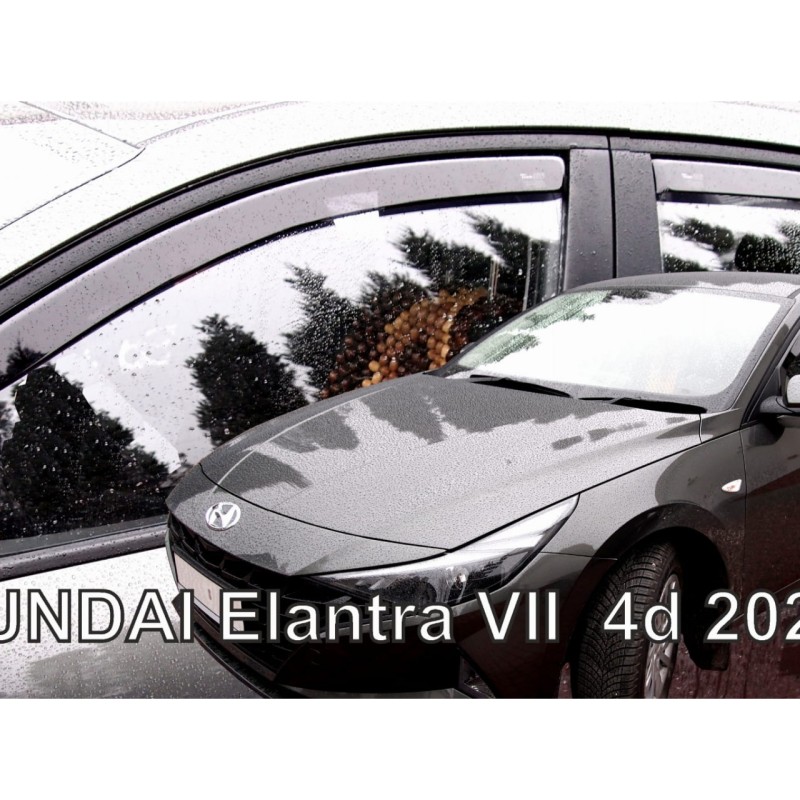 ΑΝΕΜΟΘΡΑΥΣΤΕΣ ΓΙΑ HYUNDAI ELANTRA 4D 2020+ ΣΕΤ ΑΥΤΟΚΙΝΗΤΟΥ ΑΠΟ ΕΥΚΑΜΠΤΟ ΦΙΜΕ ΠΛΑΣΤΙΚΟ HEKO - 4 ΤΕΜ.