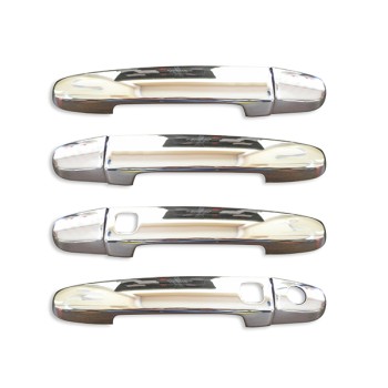 ΧΕΡΟΥΛΙΑ ΠΟΡΤΑΣ ΓΙΑ TOYOTA AURIS HB 5D 07-12  ΧΡΩΜΙΟ ΜΕΤΑΛΛΙΚΑ 4ΠΟΡΤΕΣ 4ΤΕΜ (ΤΡΥΠΑ SENSOR)