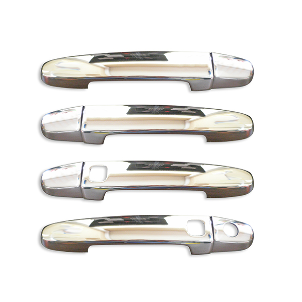 ΧΕΡΟΥΛΙΑ ΠΟΡΤΑΣ ΓΙΑ TOYOTA AURIS HB 5D 07-12  ΧΡΩΜΙΟ ΜΕΤΑΛΛΙΚΑ 4ΠΟΡΤΕΣ 4ΤΕΜ (ΤΡΥΠΑ SENSOR)