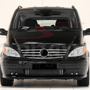 ΔΙΑΚΟΣΜΗΤΙΚΕΣ ΓΡΙΛΙΕΣ ΜΑΣΚΑΣ ΕΜΠΡΟΣ ΧΡΩΜΙΟΥ 7ΤΕΜ ΓΙΑ MERCEDES VIANO MPV 2004-2014