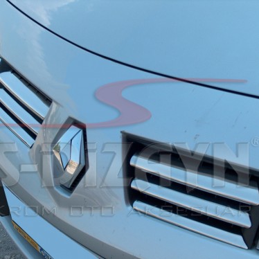 ΔΙΑΚΟΣΜΗΤΙΚΕΣ ΓΡΙΛΙΕΣ ΜΑΣΚΑΣ ΕΜΠΡΟΣ ΧΡΩΜΙΟΥ 6ΤΕΜ ΓΙΑ RENAULT MEGANE HB 5D/SD/SW 2004-2005