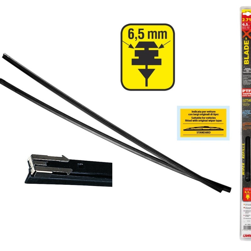 ΛΑΣΤΙΧΑ ΥΑΛΟΚΑΘΑΡΙΣΤΗΡΩΝ 71CMX6,5MM BLADE-X PLUS ΜΕ ΕΠΙΚΑΛΥΨΗ PTFE ΜΕ ΛΑΜΑΚΙΑ ΣΕ ΠΛΑΣΤΙΚΗ BLISTER ΣΥΣΚΕΥΑΣΙΑ