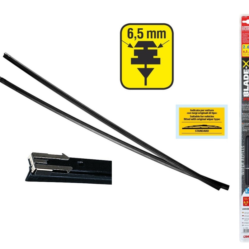 ΛΑΣΤΙΧΑ ΥΑΛΟΚΑΘΑΡΙΣΤΗΡΩΝ 61CMX6,5MM BLADE-X PLUS ΜΕ ΕΠΙΚΑΛΥΨΗ PTFE ΜΕ ΛΑΜΑΚΙΑ ΣΕ ΠΛΑΣΤΙΚΗ BLISTER ΣΥΣΚΕΥΑΣΙΑ