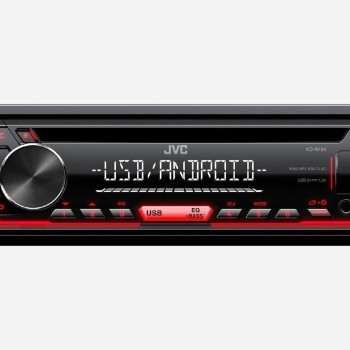 JVC RADIO CD MP3 USB AUX ΚΟΚΚΙΝΟ ΦΩΤΙΣΜΟ ΣΥΜΒΑΤΟ ΜΕ ANDROID