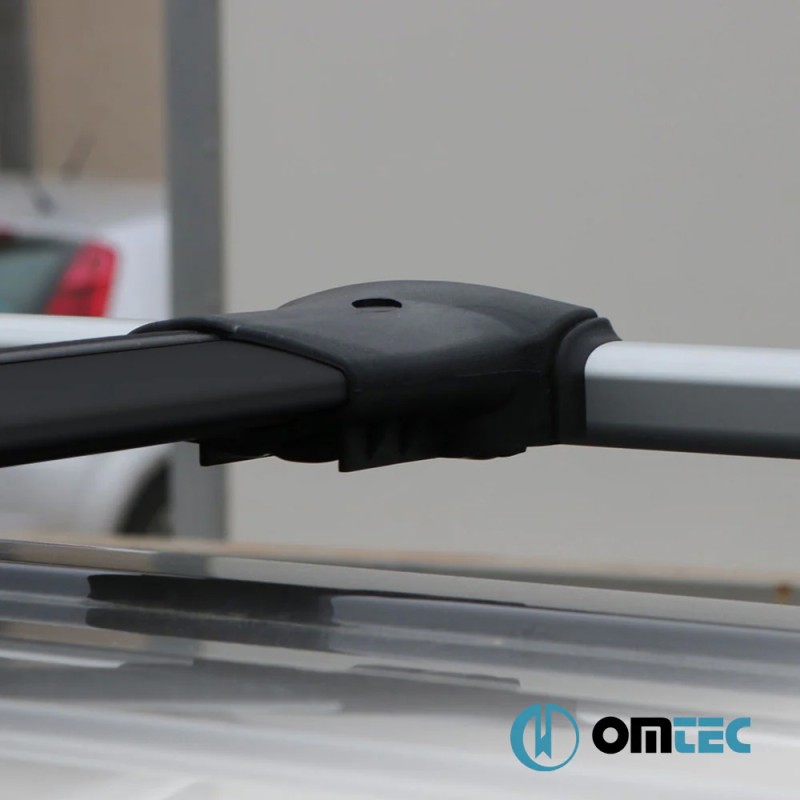 ΜΠΑΡΕΣ ΟΡΟΦΗΣ ΓΙΑ ΧΑΜΗΛΕΣ ΑΛΟΥΜΙΝΙΟΥ ΜΑΥΡΕΣ ΜΕ ΚΛΕΙΔΙ DACIA DUSTER 2014-2017 OMTEC - 2 τεμ.