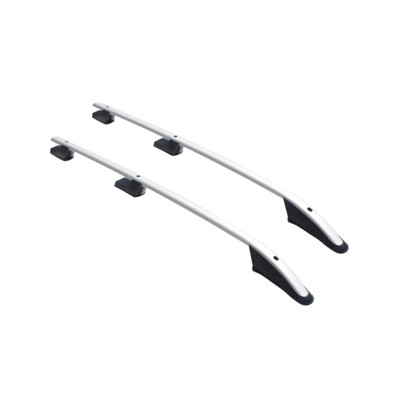 ΠΑΡΑΛΛΗΛΕΣ ΜΠΑΡΕΣ ΟΡΟΦΗΣ ΑΛΟΥΜΙΝΙΟΥ ΑΣΗΜΙ SPORT ΓΙΑ DACIA DOKKER 2012-2021 ΜΕΓΙΣΤΟ ΒΑΡΟΣ ΦΟΡΤΙΟΥ 75KG OMTEC - 2 TEM.