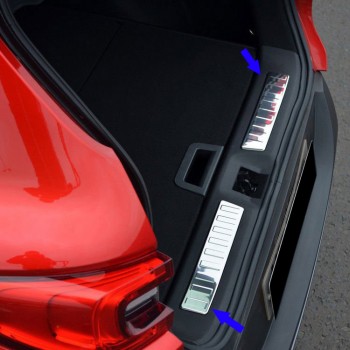 TRIM ΜΑΡΚΕ ΠΟΡΤ ΜΠΑΓΚΑΖ ΧΡΩΜΙΟ ΜΕΤΑΛΛΙΚΟ S-DIZAYN ΓΙΑ RENAULT KADJAR 2015+ - 2 ΤΕΜ.