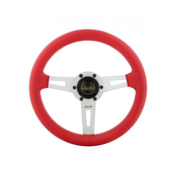 ΤΙΜΟΝΙ SHARAV 315 ΚΟΚΚΙΝΟ 315mm ΔΕΡΜΑΤΙΝΟ ΤΡΙΑΚΤΙΝΟ ΜΕ ΑΣΗΜΙ ΛΑΜΑ