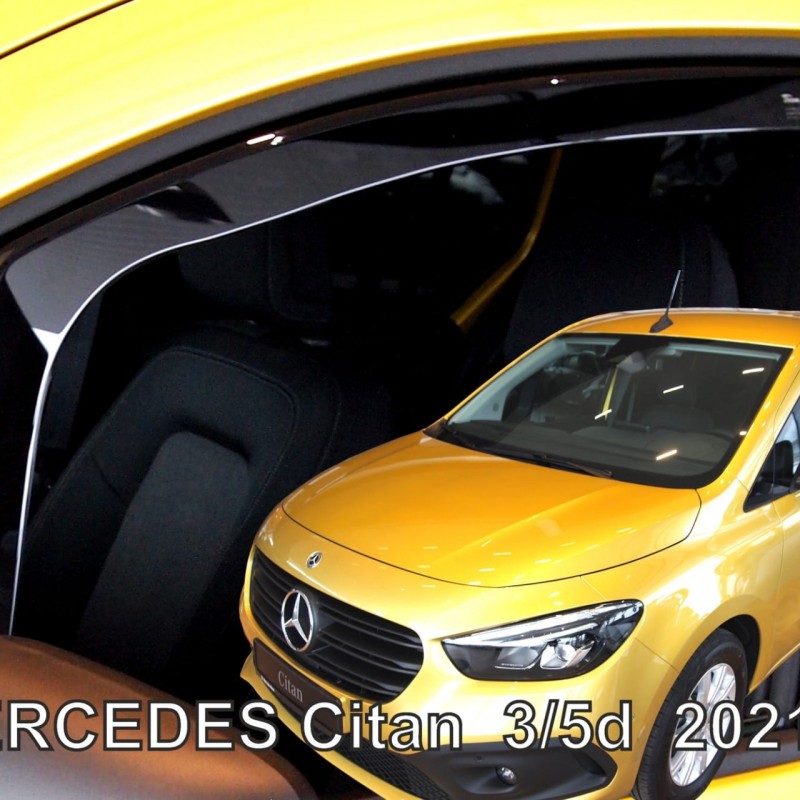 ΑΝΕΜΟΘΡΑΥΣΤΕΣ ΓΙΑ MECEDES CITAN 3/5D 2021+ ΖΕΥΓΑΡΙ ΑΠΟ ΕΥΚΑΜΠΤΟ ΦΙΜΕ ΠΛΑΣΤΙΚΟ HEKO - 2 ΤΕΜ.