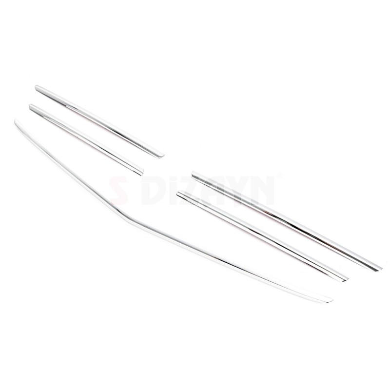 ΔΙΑΚΟΣΜΗΤΙΚΕΣ ΓΡΙΛΙΕΣ ΜΑΣΚΑΣ ΕΜΠΡΟΣ ΧΡΩΜΙΟ ΜΕΤΑΛΛΙΚΕΣ 5 TEM. ΓΙΑ MERCEDES VITO W447 2014+