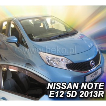 ΑΝΕΜΟΘΡΑΥΣΤΕΣ ΓΙΑ NISSAN NOTE E12 5D 2013+ ΖΕΥΓΑΡΙ ΑΠΟ ΕΥΚΑΜΠΤΟ ΦΙΜΕ ΠΛΑΣΤΙΚΟ HEKO - 2 ΤΕΜ.