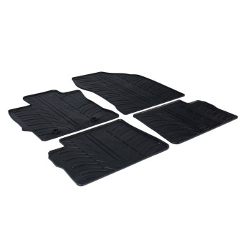 ΜΑΡΚΕ ΠΑΤΑΚΙΑ ΣΕ ΣΚΑΦΗ ΛΑΣΤΙΧΟ ΓΙΑ TOYOTA AURIS 5D/TOURING SPORTS 12/2012-03/2019 SUMISURA ΣΕ ΜΑΥΡΟ ΧΡΩΜΑ ME ΚΟΥΜΠΩΜΑΤΑ LAMPA - 4 ΤΕΜ.