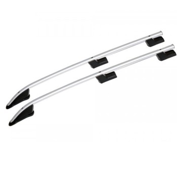 ΠΑΡΑΛΛΗΛΕΣ ΜΠΑΡΕΣ ΟΡΟΦΗΣ ΑΛΟΥΜΙΝΙΟΥ ΣΕ ΑΣΗΜΙ ΧΡΩΜΑ SPORT L2 ΓΙΑ FORD TOURNEO CUSTOM 2013-2023 ΜΕΓΙΣΤΟ ΒΑΡΟΣ ΦΟΡΤΙΟΥ 75KG OMTEC - 2 TEM.