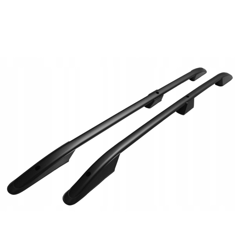 ΠΑΡΑΛΛΗΛΕΣ ΜΠΑΡΕΣ ΟΡΟΦΗΣ ΑΛΟΥΜΙΝΙΟΥ ΣΕ ΜΑΥΡΟ ΧΡΩΜΑ ELEGANCE L2 ΓΙΑ FORD TOURNEO CUSTOM 2023+ ΜΕΓΙΣΤΟ ΒΑΡΟΣ ΦΟΡΤΙΟΥ 75KG OMTEC - 2 TEM.