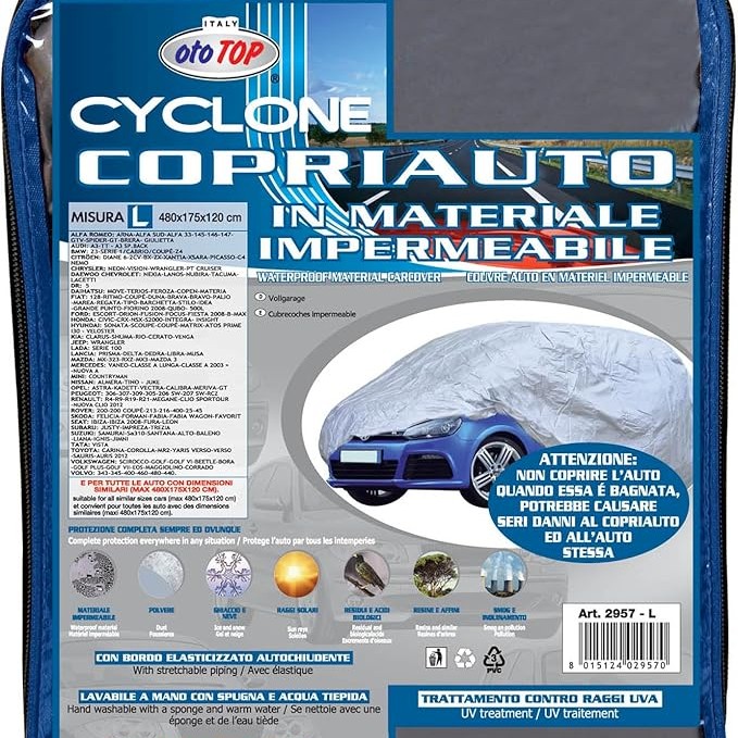 ΚΟΥΚΟΥΛΑ ΑΥΤΟΚΙΝΗΤΟΥ CYCLONE LARGE 480x175x120 OTOTOP - 1 τεμ.