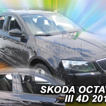 ΑΝΕΜΟΘΡΑΥΣΤΕΣ ΓΙΑ SKODA OCTAVIA 3 A7 4/5D 2013+  LTB ΣΕΤ ΑΥΤΟΚΙΝΗΤΟΥ ΑΠΟ ΕΥΚΑΜΠΤΟ ΦΙΜΕ ΠΛΑΣΤΙΚΟ HEKO - 4 ΤΕΜ.