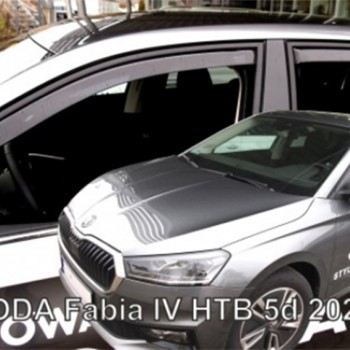 ΑΝΕΜΟΘΡΑΥΣΤΕΣ ΓΙΑ SKODA FABIA HTB 5D 2021+ ΣΕΤ ΑΥΤΟΚΙΝΗΤΟΥ ΑΠΟ ΕΥΚΑΜΠΤΟ ΦΙΜΕ ΠΛΑΣΤΙΚΟ HEKO - 4 ΤΕΜ.