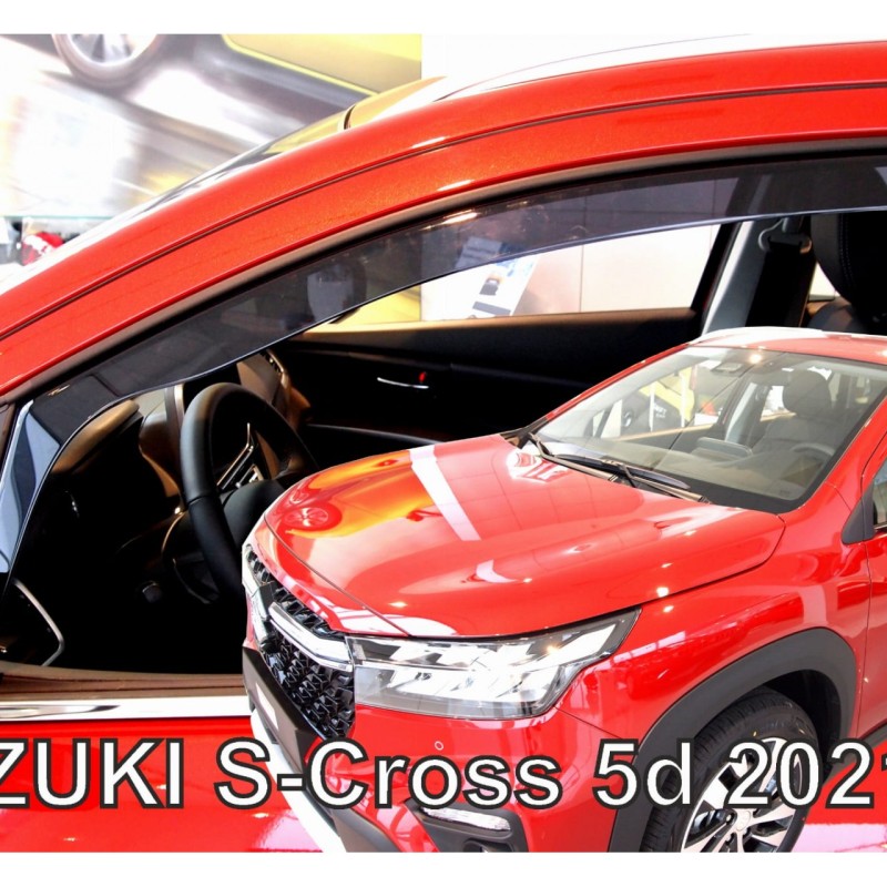 ΑΝΕΜΟΘΡΑΥΣΤΕΣ ΓΙΑ SUZUKI S-CROSS 5D 2021+ ΣΕΤ ΑΥΤΟΚΙΝΗΤΟΥ ΑΠΟ ΕΥΚΑΜΠΤΟ ΦΙΜΕ ΠΛΑΣΤΙΚΟ HEKO - 4 ΤΕΜ.
