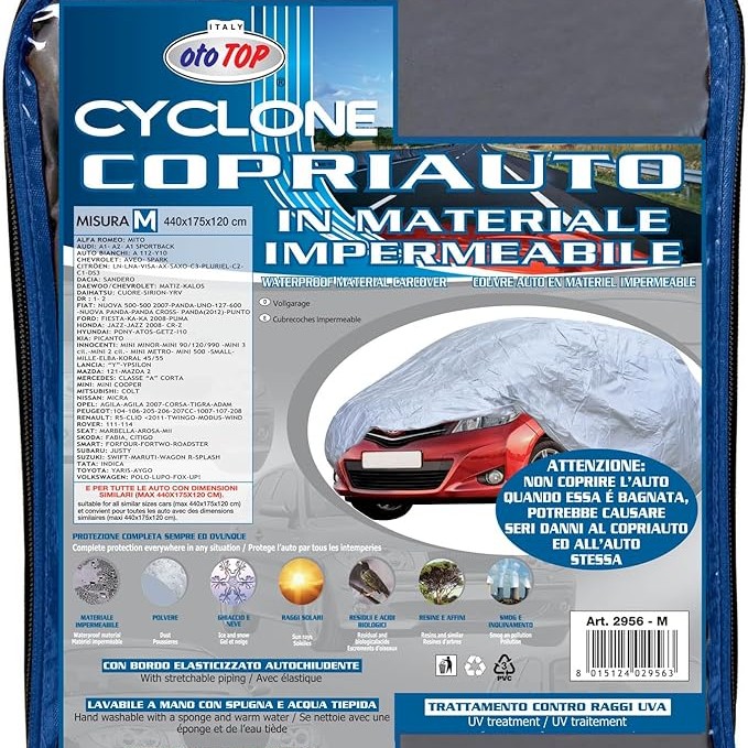 ΚΟΥΚΟΥΛΑ ΑΥΤΟΚΙΝΗΤΟΥ CYCLONE MEDIUM 440x175x120 OTOTOP - 1 τεμ.